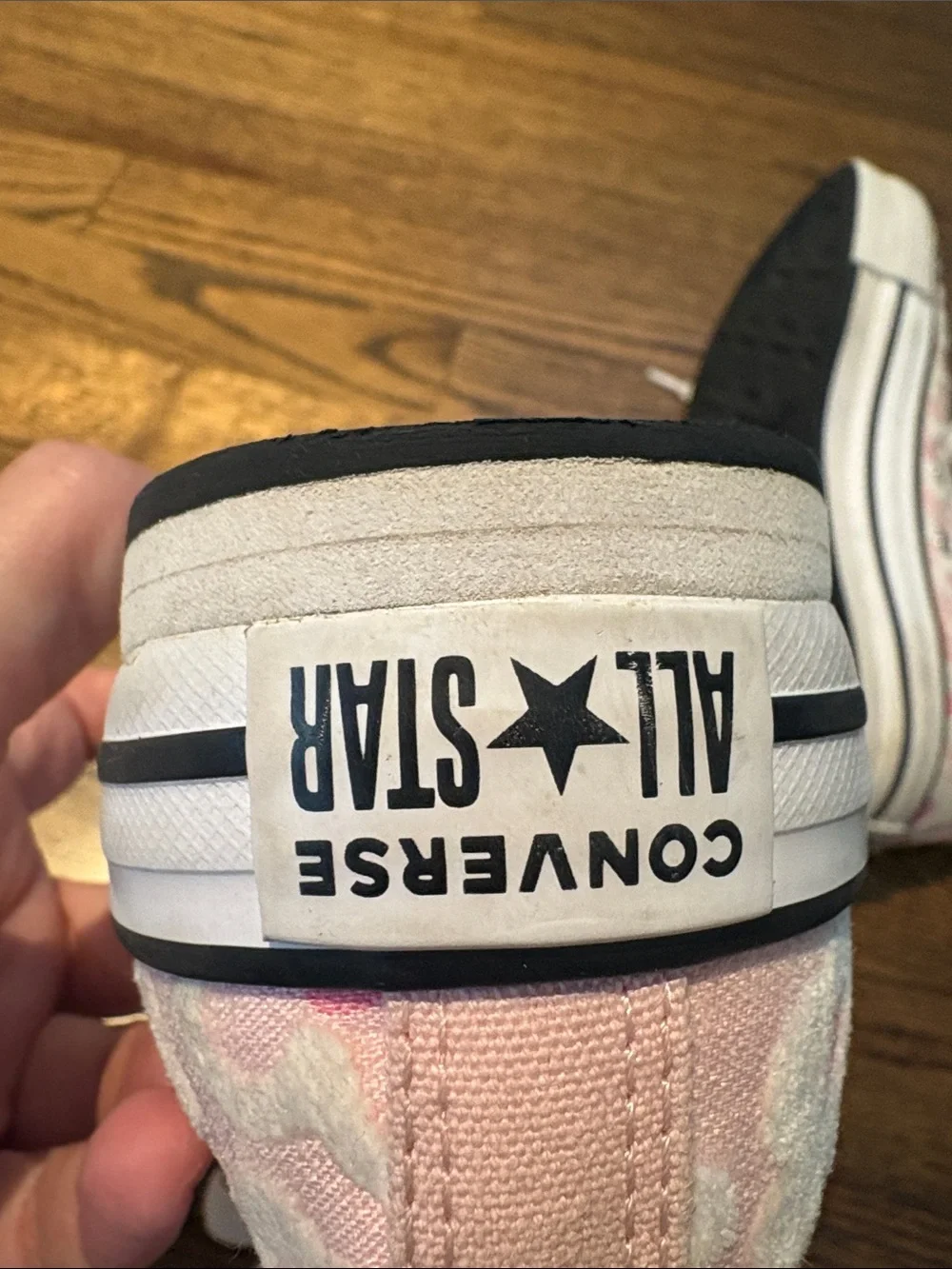 Converse pink floral platform chuck Taylor donut glaze